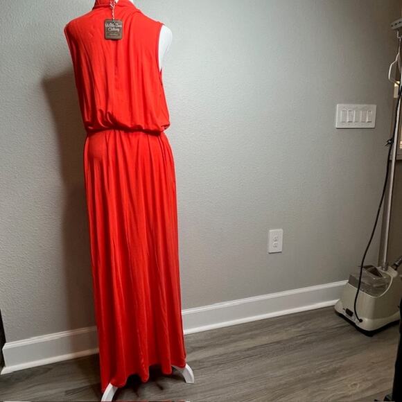 Matilda Jane Daydream In The Breeze Orange Maxi Dress with Pockets Size Large - Picture 11 of 16